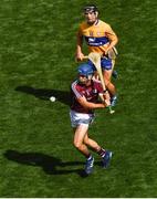 28 July 2018; Johnny Coen of Galway scores a point during the GAA Hurling All-Ireland Senior Championship semi-final match between Galway and Clare at Croke Park in Dublin. Photo by Ramsey Cardy/Sportsfile