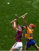 28 July 2018; Aidan Harte of Galway in action against Peter Duggan of Clare during the GAA Hurling All-Ireland Senior Championship semi-final match between Galway and Clare at Croke Park in Dublin. Photo by Ramsey Cardy/Sportsfile