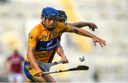 28 July 2018; Shane O'Donnell of Clare in action against John Hanbury of Galway during the GAA Hurling All-Ireland Senior Championship semi-final match between Galway and Clare at Croke Park in Dublin. Photo by David Fitzgerald/Sportsfile
