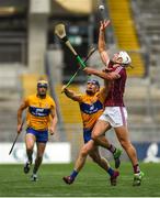 28 July 2018; Gearoid McInerney of Galway in action against Podge Collins of Clare during the GAA Hurling All-Ireland Senior Championship semi-final match between Galway and Clare at Croke Park in Dublin. Photo by David Fitzgerald/Sportsfile