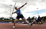 28 July 2018; Luke O'Brien of Waterford A.C., Co. Waterford, competing in the Senior Men Javelin event during the Irish Life Health National Senior T&F Championships Day 1 at Morton Stadium in Santry, Dublin. Photo by Sam Barnes/Sportsfile