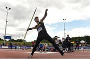 28 July 2018; Rossa Foley of Farranfore Maine Valley A.C., Co. Kerry, competing in the Senior Men Javelin event during the Irish Life Health National Senior T&F Championships Day 1 at Morton Stadium in Santry, Dublin. Photo by Sam Barnes/Sportsfile