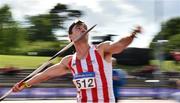 28 July 2018; Shane Aston of Trim A.C., Co. Meath, competing in the Senior Men Javelin event during the Irish Life Health National Senior T&F Championships Day 1 at Morton Stadium in Santry, Dublin. Photo by Sam Barnes/Sportsfile