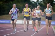 28 July 2018; Siofra Cleirigh Buttner of Dundrum South Dublin A.C., Co. Dublin,, left, and Ciara Mageean of U.C.D. A.C., Co Dublin, second from left, competing in the Senior Women 1500m event during the Irish Life Health National Senior T&F Championships Day 1 at Morton Stadium in Santry, Dublin. Photo by Sam Barnes/Sportsfile