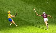 28 July 2018; Jason McCarthy of Clare scores the match equalising point in extra time during the GAA Hurling All-Ireland Senior Championship semi-final match between Galway and Clare at Croke Park in Dublin. Photo by Ramsey Cardy/Sportsfile