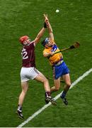 28 July 2018; David McInerney of Clare in action against Jonathan Glynn of Galway during the GAA Hurling All-Ireland Senior Championship semi-final match between Galway and Clare at Croke Park in Dublin. Photo by Ramsey Cardy/Sportsfile
