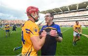 28 July 2018; Clare joint manager Gerry O'Connor with John Conlon following the GAA Hurling All-Ireland Senior Championship semi-final match between Galway and Clare at Croke Park in Dublin. Photo by David Fitzgerald/Sportsfile