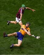 28 July 2018; Jack Browne of Clare in action against Jason Flynn of Galway during the GAA Hurling All-Ireland Senior Championship semi-final match between Galway and Clare at Croke Park in Dublin. Photo by Ramsey Cardy/Sportsfile