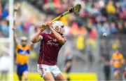 28 July 2018; Jason Flynn of Galway takes a free which was subsequently ruled out by hawkeye during the GAA Hurling All-Ireland Senior Championship semi-final match between Galway and Clare at Croke Park in Dublin. Photo by David Fitzgerald/Sportsfile