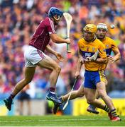 28 July 2018; Johnny Coen of Galway in action against Colm Galvin of Clare during the GAA Hurling All-Ireland Senior Championship semi-final match between Galway and Clare at Croke Park in Dublin. Photo by David Fitzgerald/Sportsfile