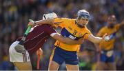 28 July 2018; Podge Collins of Clare is tackled by Daithi Burke of Galway during the GAA Hurling All-Ireland Senior Championship semi-final match between Galway and Clare at Croke Park in Dublin. Photo by Ray McManus/Sportsfile