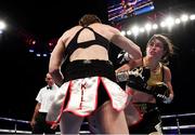 28 July 2018; Katie Taylor, right and Kimberly Connor during their WBA & IBF World Lightweight Championship bout at The O2 Arena in London, England. Photo by Stephen McCarthy/Sportsfile