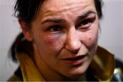 28 July 2018; Katie Taylor following her WBA & IBF World Lightweight Championship bout with Kimberly Connor at The O2 Arena in London, England. Photo by Stephen McCarthy/Sportsfile