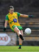 28 July 2018; Geraldine McLaughlin of Donegal during the TG4 All-Ireland Ladies Football Senior Championship qualifier Group 1 Round 3 match between Kerry and Donegal at Dr Hyde Park in Roscommon. Photo by Brendan Moran/Sportsfile