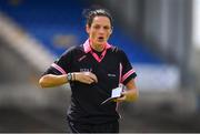 28 July 2018; Referee Maggie Farrelly during the TG4 All-Ireland Ladies Football Senior Championship qualifier Group 1 Round 3 match between Dublin and Mayo at Dr Hyde Park in Roscommon. Photo by Brendan Moran/Sportsfile