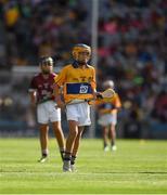 28 July 2018; Shane Henry, Scoil Phádraig, Clane, Cill Dara, representing Clare, during the INTO Cumann na mBunscol GAA Respect Exhibition Go Games at the GAA Hurling All-Ireland Senior Championship semi-final match between Galway and Clare at Croke Park in Dublin. Photo by Ray McManus/Sportsfile