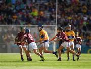 28 July 2018; Seán McElligot, Scoil Treasa, Cill Floinn, Co Charraí, representing Clare, during the INTO Cumann na mBunscol GAA Respect Exhibition Go Games at the GAA Hurling All-Ireland Senior Championship semi-final match between Galway and Clare at Croke Park in Dublin. Photo by Ray McManus/Sportsfile