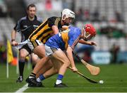 29 July 2018; Conor O'Dwyer of Tipperary in action against Cathal O'Leary of Kilkenny during the Electric Ireland GAA Hurling All-Ireland Minor Championship Semi-Final match between Tipperary and Kilkenny at Croke Park, Dublin. Photo by Ray McManus/Sportsfile