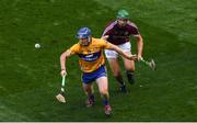 28 July 2018; Podge Collins of Clare in action against Adrian Tuohy of Galway during the GAA Hurling All-Ireland Senior Championship semi-final match between Galway and Clare at Croke Park in Dublin. Photo by Ramsey Cardy/Sportsfile