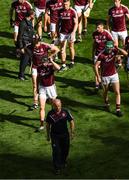 28 July 2018; Galway manager Micheál Donoghue and his side following the GAA Hurling All-Ireland Senior Championship semi-final match between Galway and Clare at Croke Park in Dublin. Photo by Ramsey Cardy/Sportsfile