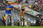 29 July 2018; Ciarán Brennan of Kilkenny in action against Conor Whelan of Tipperary during the Electric Ireland GAA Hurling All-Ireland Minor Championship Semi-Final match between Tipperary and Kilkenny at Croke Park, Dublin. Photo by Piaras Ó Mídheach/Sportsfile