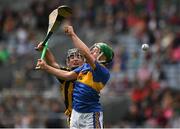 29 July 2018; Conor O'Dwyer of Tipperary in action against Jack Buggy of Kilkenny during the Electric Ireland GAA Hurling All-Ireland Minor Championship Semi-Final match between Tipperary and Kilkenny at Croke Park, Dublin. Photo by Ray McManus/Sportsfile
