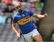 29 July 2018; Mikey O'Shea of Tipperary celebrates after scoring a goal in the fifty sixth minute during the Electric Ireland GAA Hurling All-Ireland Minor Championship Semi-Final match between Tipperary and Kilkenny at Croke Park, Dublin. Photo by Ray McManus/Sportsfile