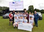 29 July 2018; Crumlin United players and staff following their side's victory in the final against St Kevin's during Ireland's premier underaged soccer tournament, the Volkswagen Junior Masters. The competition sees U13 teams from around Ireland compete for the title and a €2,500 prize for their club, over the days of July 28th and 29th, at AUL Complex in Dublin. Photo by Seb Daly/Sportsfile