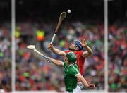 29 July 2018; Conor Lehane of Cork  in action against Seán Finn of Limerick during the GAA Hurling All-Ireland Senior Championship semi-final match between Cork and Limerick at Croke Park in Dublin. Photo by Ray McManus/Sportsfile