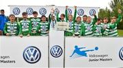29 July 2018; Evergreen players celebrate following their side's victory in the Bowl Final during Ireland's premier underaged soccer tournament, the Volkswagen Junior Masters. The competition sees U13 teams from around Ireland compete for the title and a €2,500 prize for their club, over the days of July 28th and 29th, at AUL Complex in Dublin. Photo by Seb Daly/Sportsfile