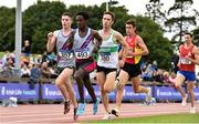 29 July 2018; Hicko Tonosa of Dundrum South Dublin A.C., Co.Dublin, second from left, on his way to finishing second in the Senior Men 5000m event during the Irish Life Health National Senior T&F Championships Day 2 at Morton Stadium in Santry, Dublin. Photo by Sam Barnes/Sportsfile