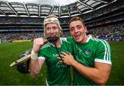 29 July 2018; Cian Lynch, left, and Pat Ryan of Limerick celebrate following the GAA Hurling All-Ireland Senior Championship semi-final match between Cork and Limerick at Croke Park in Dublin. Photo by Stephen McCarthy/Sportsfile