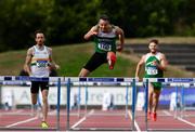 29 July 2018; Thomas Barr of Ferrybank A.C., Co. Waterford, on his way to winning the Senior Men 400mH event during the Irish Life Health National Senior T&F Championships Day 2 at Morton Stadium in Santry, Dublin. Photo by Sam Barnes/Sportsfile