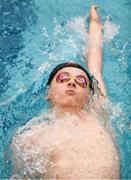 29 July 2018; Adam Geddis competing in the 200 Meter Backstroke age 15 final during the Irish National Long Course Swimming Championships at the NSC in Abbotstown, Dublin. Photo by David Fitzgerald/Sportsfile