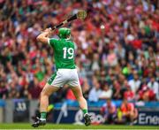 29 July 2018; Shane Dowling of Limerick shoots to score his side's second goal, from a penalty, in the 14th minute of extra time during the GAA Hurling All-Ireland Senior Championship semi-final match between Cork and Limerick at Croke Park in Dublin. Photo by Ray McManus/Sportsfile