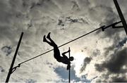 29 July 2018; Matthew Callinan Keenan of St. Laurence O'Toole A.C., Co. Carlow, competing in the Senior Men Pole Vault event during the Irish Life Health National Senior T&F Championships Day 2 at Morton Stadium in Santry, Dublin. Photo by Sam Barnes/Sportsfile