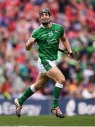 29 July 2018; Pat Ryan of Limerick celebrates after scoring his side's third goal during the GAA Hurling All-Ireland Senior Championship semi-final match between Cork and Limerick at Croke Park in Dublin. Photo by Stephen McCarthy/Sportsfile