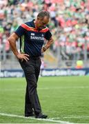 29 July 2018; Cork manager John Meyler during the closing stages of the GAA Hurling All-Ireland Senior Championship semi-final match between Cork and Limerick at Croke Park in Dublin. Photo by Stephen McCarthy/Sportsfile