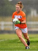 28 July 2018; Maebh Morriarty of Armagh in action during the TG4 All-Ireland Ladies Football Senior Championship qualifier Group 2 Round 3 match between Armagh and Cork at Duggan Park in Ballinasloe, Galway. Photo by Harry Murphy/Sportsfile