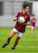 29 July 2018; Eoghan Tinney of Galway in action during the Electric Ireland GAA Football All-Ireland Minor Championship Quarter-Final between Galway and Clare at Bord Na Mona O'Connor Park in Tullamore, Co Offaly. Photo by Harry Murphy/Sportsfile