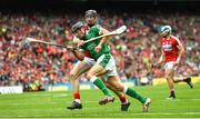 29 July 2018; Pat Ryan of Limerick in action against Damien Cahalane of Cork during the GAA Hurling All-Ireland Senior Championship semi-final match between Cork and Limerick at Croke Park in Dublin. Photo by Stephen McCarthy/Sportsfile