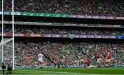 29 July 2018; Shane Dowling of Limerick attempts to strike the sliothar as he is fouled, in the square, by Mark Ellis of Cork during the GAA Hurling All-Ireland Senior Championship semi-final match between Cork and Limerick at Croke Park in Dublin. Photo by Stephen McCarthy/Sportsfile