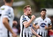 29 July 2018; Seán Hoare of Dundalk celebrates after scoring his sides first goal during the SSE Airtricity League Premier Division match between Dundalk and Bohemians at Oriel Park in Dundalk, Co Louth. Photo by Oliver McVeigh/Sportsfile