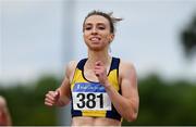 29 July 2018; Claire Mooney of U.C.D. A.C., CO. Dublin,  after winning the Senior Women 400m event during the Irish Life Health National Senior T&F Championships Day 2 at Morton Stadium in Santry, Dublin. Photo by Sam Barnes/Sportsfile