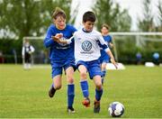 29 July 2018; Action from Newbridge Town against Tullamore Town, during Ireland's premier underaged soccer tournament, the Volkswagen Junior Masters. The competition sees U13 teams from around Ireland compete for the title and a €2,500 prize for their club, over the days of July 28th and 29th, at AUL Complex in Dublin. Photo by Seb Daly/Sportsfile