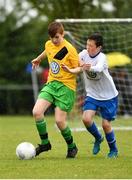 29 July 2018; Action from Mullingar Athletic against Newbridge Town, during Ireland's premier underaged soccer tournament, the Volkswagen Junior Masters. The competition sees U13 teams from around Ireland compete for the title and a €2,500 prize for their club, over the days of July 28th and 29th, at AUL Complex in Dublin. Photo by Seb Daly/Sportsfile