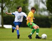 29 July 2018; Action from Mullingar Athletic against Newbridge Town, during Ireland's premier underaged soccer tournament, the Volkswagen Junior Masters. The competition sees U13 teams from around Ireland compete for the title and a €2,500 prize for their club, over the days of July 28th and 29th, at AUL Complex in Dublin. Photo by Seb Daly/Sportsfile