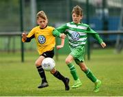 29 July 2018; Action from Aisling Annacotty against Evergreen, during Ireland's premier underaged soccer tournament, the Volkswagen Junior Masters. The competition sees U13 teams from around Ireland compete for the title and a €2,500 prize for their club, over the days of July 28th and 29th, at AUL Complex in Dublin. Photo by Seb Daly/Sportsfile