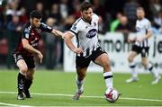 29 July 2018; Patrick Hoban of Dundalk  in action against Kevin Devaney of Bohemians during the SSE Airtricity League Premier Division match between Dundalk and Bohemians at Oriel Park in Dundalk, Co Louth. Photo by Oliver McVeigh/Sportsfile