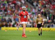 29 July 2018; Alison Donegan, Milford National School, Charleville, representing Cork,  during the INTO Cumann na mBunscol GAA Respect Exhibition Go Games at the GAA Hurling All-Ireland Senior Championship semi-final match between Cork and Limerick at Croke Park in Dublin. Photo by Ray McManus/Sportsfile